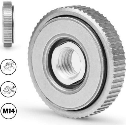 Locking Plate Chuck for M14 Angle Grinder 45 Steel Chuck Tools Quick Clamping Nut Clamp Device Self-locking Pressure Plate