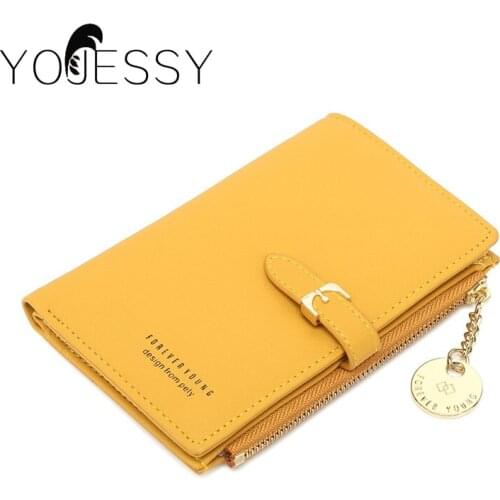YOJESSY Women Short Wallet Many Departments Female Wallets Clutch Lady Purse Zipper Phone Pocket Card Holder Ladies Purses