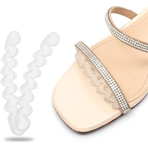 1 Pair Women Self-adhesive Gel Non-slip Summer Foot Patch Anti-wear Silicone High Heel Shoe Sticker Cushion Pad Foot Hind Care