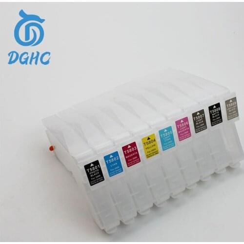 9pcs 280ml/pc Empty refillable ink cartridge with ARC chip for Epson 3800 3850 3880 3890 3885 3880C printer