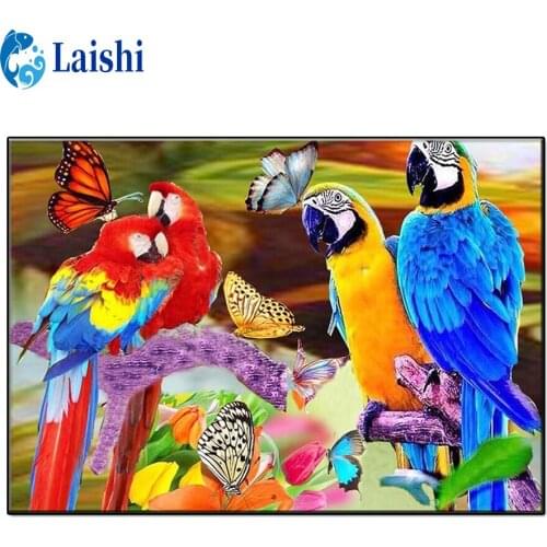 Diamant Painting Animal art, parrot 5D DIY Diamond Painting Full Square Drill Embroidery Cross Stitch Gift Home Decor Gift Resin