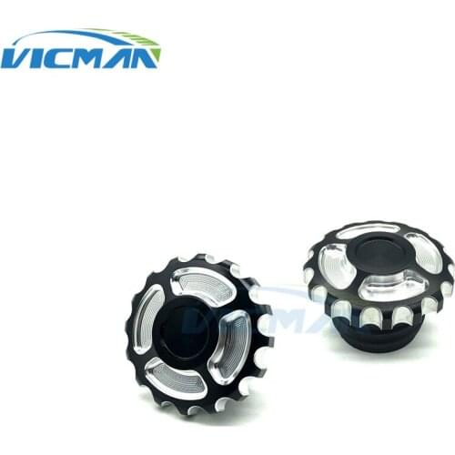 CNC Aluminum Motorcycle Fuel Gas Tank Vented Decorative Oil Cap For Harley Touring Road King Softail Dyna Sportster XL 1200 883