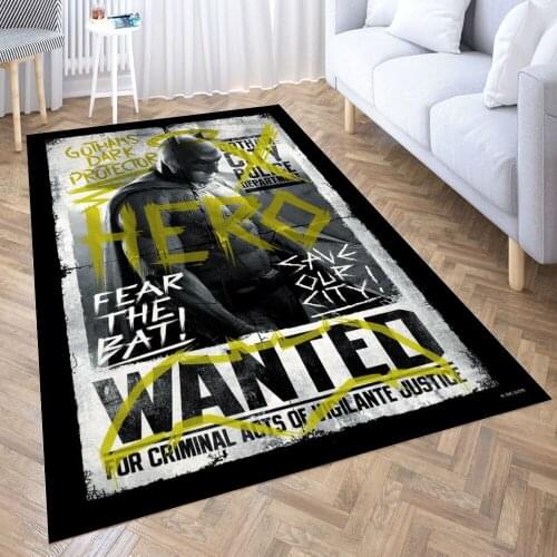 Ba-t-m-an wa-nted Rugs Non-Slip Floor Mat Doormats Home Rug Carpet Bedroom Entrance Door Mat Kitchen Rugs Yoga Mat Doormat Decor