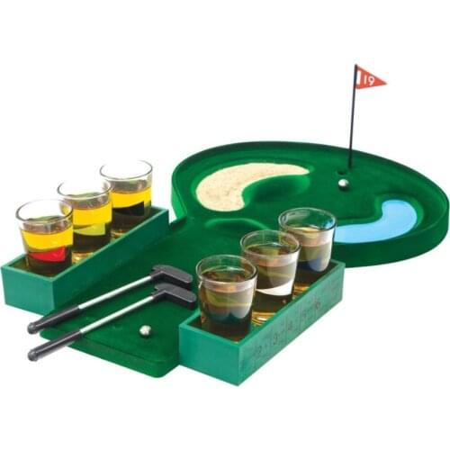 Free shipping Room of Fun Shot Glass Collection (Mini Golf Party Game with 6-1.5 Oz Shot Glasses) golf drinking game