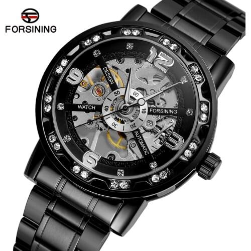 Forsining 2021 New Mens Wrist Watch Pagani Design Steeldive Automatic Mechanical nh35 Luxury Brand Tourbillon Luminous Top
