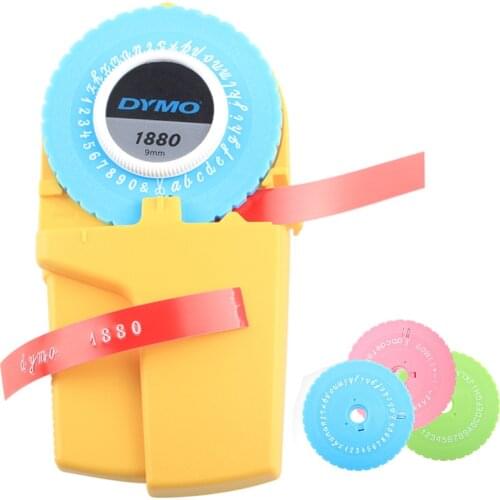 Dymo 1880 Manual Label Maker for 9mm 3D Embossing Label labels for Dymo DIY Manual Label printer typewriter Letterings machine
