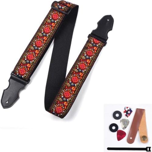 Guitar Strap Braid 153*6cm Electric Guitar Acoustic Guitar Folk Ukulele Belt Universal Music Instrument Guitar Bass Strap