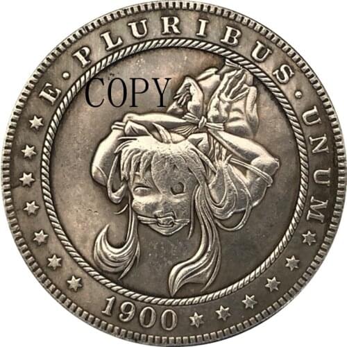 Hobo Nickel 1900-O USA Morgan Dollar COIN COPY Type 205