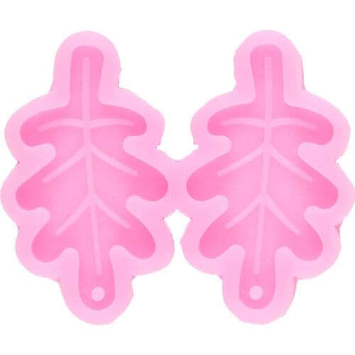 Leaf Earring Silicone Molds Custom Keychains Mold Handmade Eardrop Epoxy Mould Necklace Charms Making Jewelry Moulds