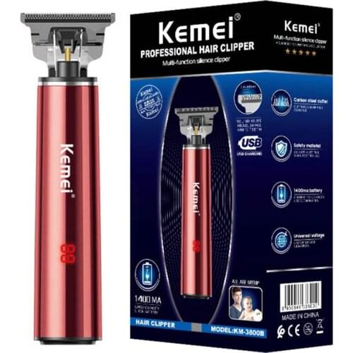 Professional outlines edge lining LCD hair trimmer men electric beard trimer hair clipper rechargeable hair cutting machine