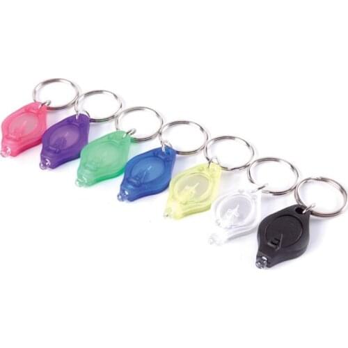 Mini LED Flashlight Keychain Portable Outdoor Keyring Light Torch Key Chain Emergency Camping Lamp Backpack Light LX2084