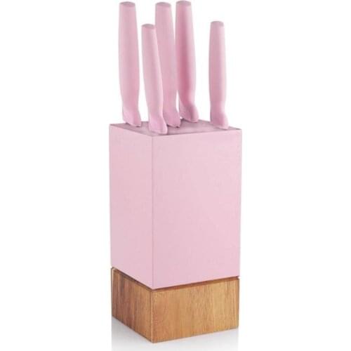 Kitchenhouse Knife Set 6 Piece Pink