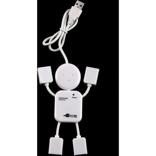 2019 Newest Humanoid 4 Port Hub High-Speed USB 2.0 Splitter Cable Adapter for Laptop PC drop Shipping