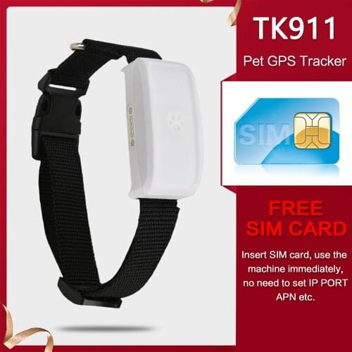 Pet GPS GSM GPRS Tracker TKSTAR TK911 for dogs cats WIFI Locatoin With box