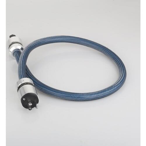 P112+DW15 Silver Plated Hifi Audio Power Cable Audiophile Power Cord with US Plug