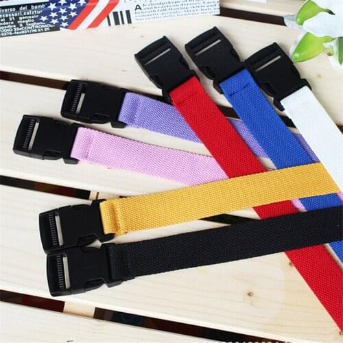 116cm Adjustable All-Match Belt Girls Boys Unisex Korean Style Canvas Belts Harajuku Buckle Solid Color Long Belt Cinturon Mujer