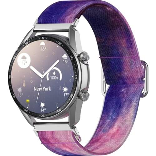 20mm 22mm Elasctic Band for Samsung Galaxy watch 3/46mm/42mm/active 2/Gear S3 Solo Loop bracelet Huawei watch GT/2/2e/Pro strap