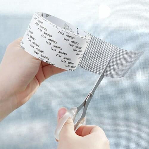 Window Net Anti-mosquito Mesh Sticky Wires Patch Repair Tape Summer Screen Window Door Mosquito Netting Patch Repair Broken Hole