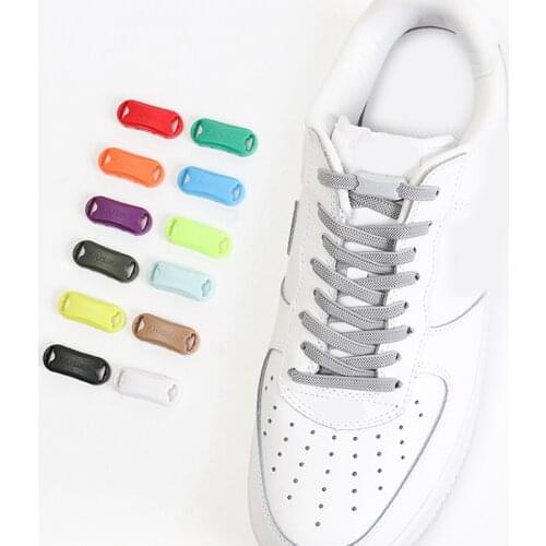 1Pair Flats Elastic Shoelaces No tie Shoelaces Kids Adult Sneakers Shoelace Quick Lazy Shoe Laces 24 Color Buckle Strings