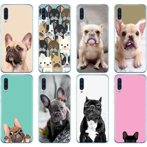 Silicon phone cover case for Samsung Galaxy S10 E PLUS A10 A20 A30 A40 A50 A70 A10E A20E M20 cover French Bulldog Puppy