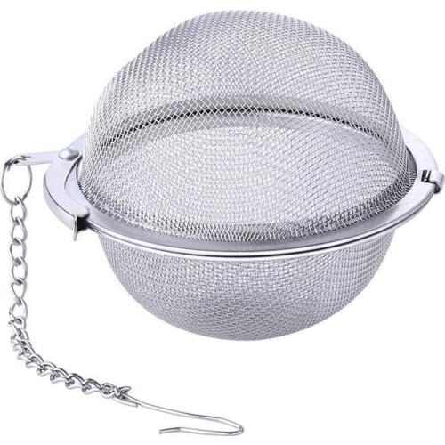 Stainless Steel Big Mesh Screen For Strainer Infuser Locking Stew Cooking Soup Kitchen Seasoning Tools Tea Ball Filter Spic E8O5