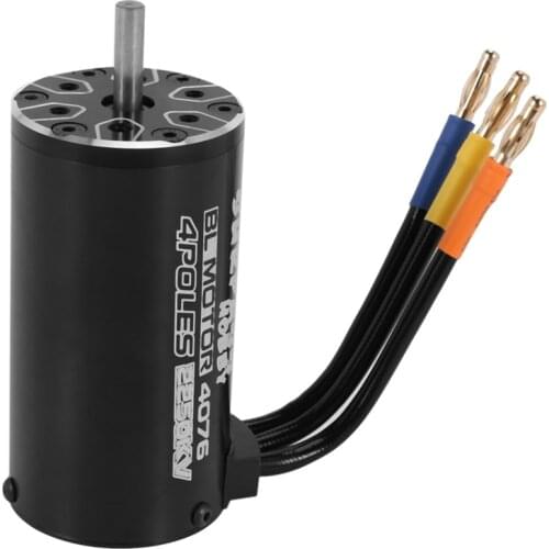 SURPASS HOBBY 4076 2250KV 4 Poles Sensorless Brushless Motor for 1/8 RC Truck Car Parts