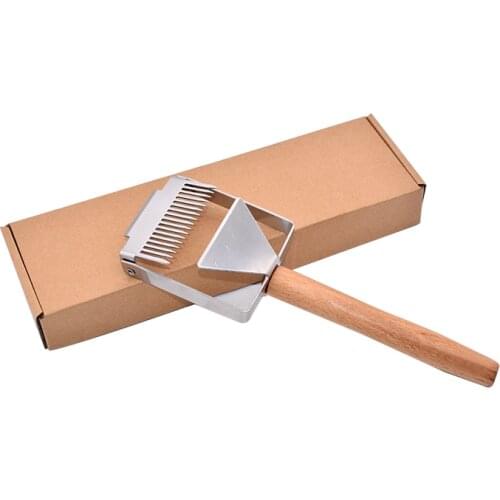 Professional Apiculture Beehive Uncapping Fork with Scraper for Pollen Shovel Propolis Scraper Beekeeping Tools Honey Tool