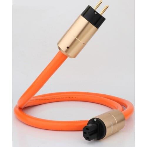 High Quality Preffair D505 5N OFC Pure Copper European standard Power Connector US/EU Schuko Power Cord AC Mains Power Cable Pow