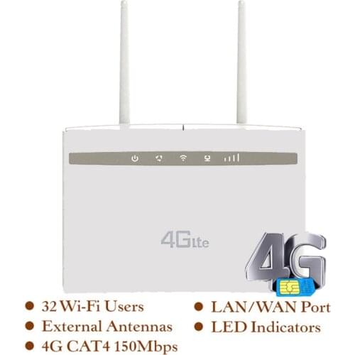 4G Wifi Router LTE CPE Repeater Modem 4g Wifi Sim Card Mobile Hotspot Wireless Broadband With SIM Solt Wi Fi Gateway Booster