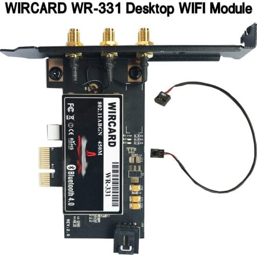 WIRCARD WR-331 BCM94331 Dual Band WIFI Module PCI-EX1 WIFI Card For Desktop 450Mbps For hackintosh