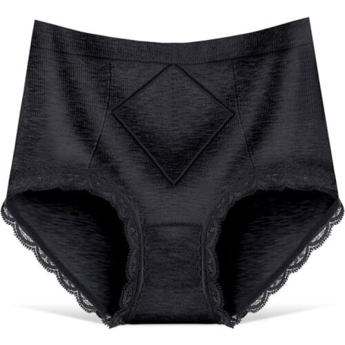 Yasemeen Seamless High-Rise Womens Sexy Lace Lady Panties Seamless Cotton Breathable Panty Plus Size M-XL Briefs for Women