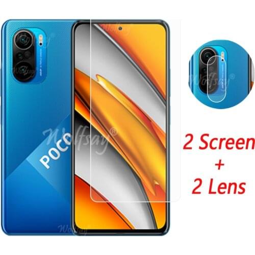 Camera Lens Protector For Xiaomi Poco F3 Tempered Glass For Xiaomi Poco F3 M3 X3 F2 Pro Screen Protector Xiaomi Poco F3 Glass