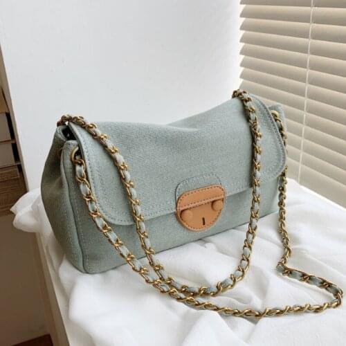 Denim Canvas Large Tote Underarm bag 2021 Summer New High quality Womens Designer Handbag High capacity Shoulder Messenger Bag