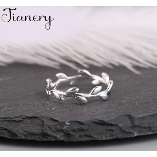 JIANERY Korean Fashion Silver Color Leaf Rings For Women Punk Rings Statement Jewelry Anillos