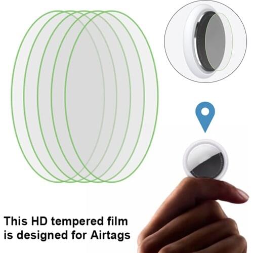 1/5/10 Pc Ultra-Thin Clear Screen Protector Compatible For Airtags HD Flexible Glass TPU Tempered Films For Airtags Key Finder