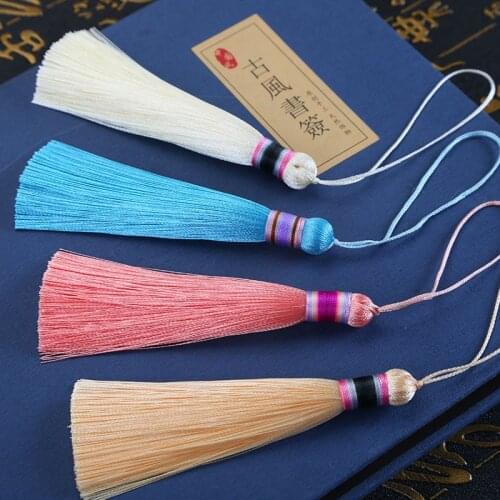 10cm color flow Su Xiaoxi DIY small item pendant jewelry silk line brush charm pendant satin DIY jewelry production