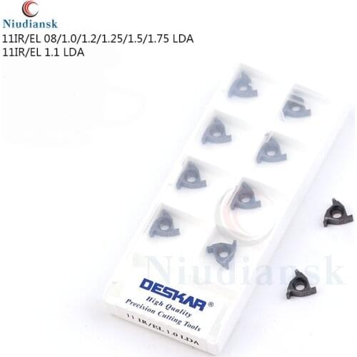 11IR EL 0.8 1.0 1.1 1.2 1.25 1.5 1.75 LDA CNC Carbide Shallow groove insert, for processing steel and stainless steel materials