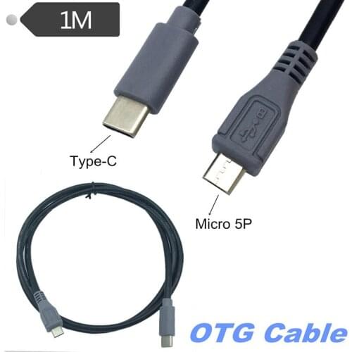 25CM 0.25M 1M type-c USB 2.0 Mini USB 5pin male to male data charging OTG converter adapter cable Connector USB-C Micro-USB