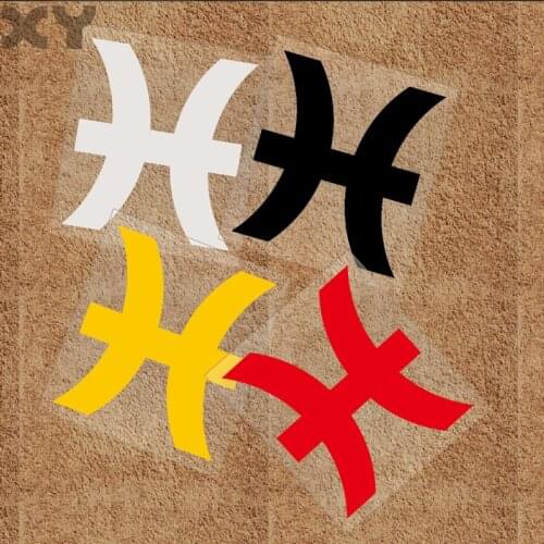 XY Car Sticker Constellation Pisces Motorcycle Stickers Waterproof Reflective Funny Vinyl Stickers