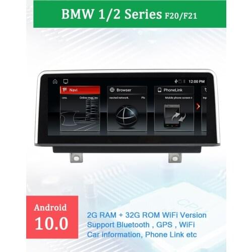 Car Multimedia 10.25 "Android 10 Player forB MW1 Series F20 2011-2014 2 Series F22 2013-2017