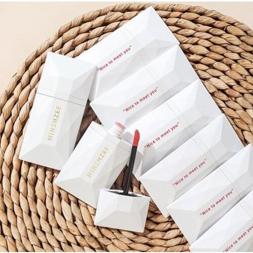 Velvet Foggy Business Card Card Lip Glaze Lipstick Moisturizing Waterproof Women Lip Gloss Balm Makeup Lip Tint Cosmetics TSLM1