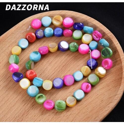 White Mixed Mother Of Pearl Natural Shell Beads Charm Loose Spacer Beads For Jewelry Making DIY Necklace Bracelet Accessories