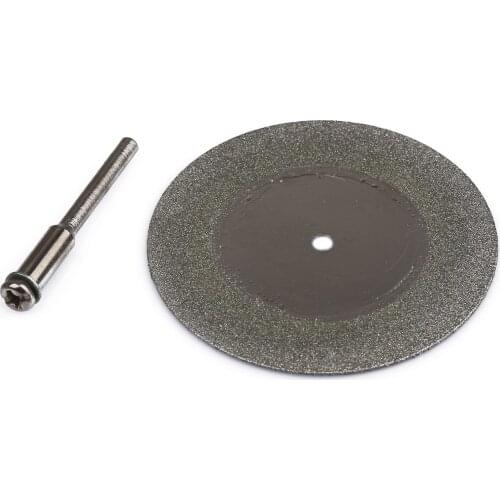50mm Cutting Disc Saw Blade Carbon Steel Diamond Grinding Wheel with 3mm Shank for Dremel Electric Rotary Tools Abrasive Disc