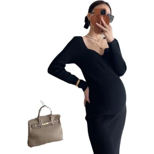 Зимние платья для беременных FFLVMM China At AliExpress