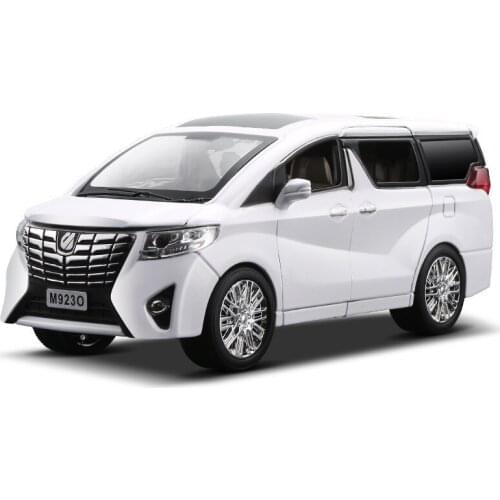 TAKARA TOMY 1:24 Model Car Boy Sound Light Toy Car Childrens Toy Gift Collection with Acousto-optic Return Force Toyota Alphard