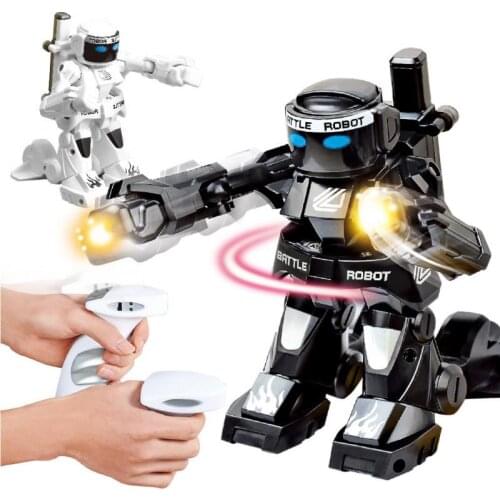 RC Robot Toy Combat Robot Control Battle Robot Toy For Boys Kid Gift With Light Sound Remote Control Toys Body Sense TSLM1