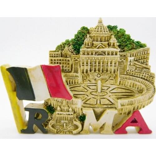 Italy Cathedral Rome St. Peters Basilica Tourist Memorial Three-dimensional Resin Creative Refrigerator