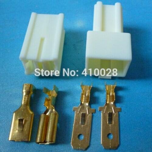 10/50/200sets 2Pin/way 7.8mm Waterproof Electrical heavy current connector kit,male & female plug connector for car Motorcycle