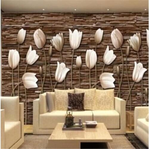 Custom Mural Wallpaper 3D Stereoscopic Relief Peony Jewelry Flower Wall Painting Study Bedroom Living Room Decor Photo Wallpaper