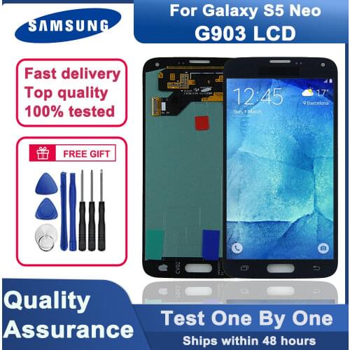 100% tested original 5.1” AMOLED S5 Neo LCD screen for Samsung Galaxy S5 NEO SM-G903M G903 G903F G903M touch screen assembly
